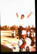 Ted Goble Collection, No. 3 Man Having A Victory Celebration Micronesian Olympic Games